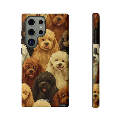 noolly Puppy Parade Poodle Tough Phone Case