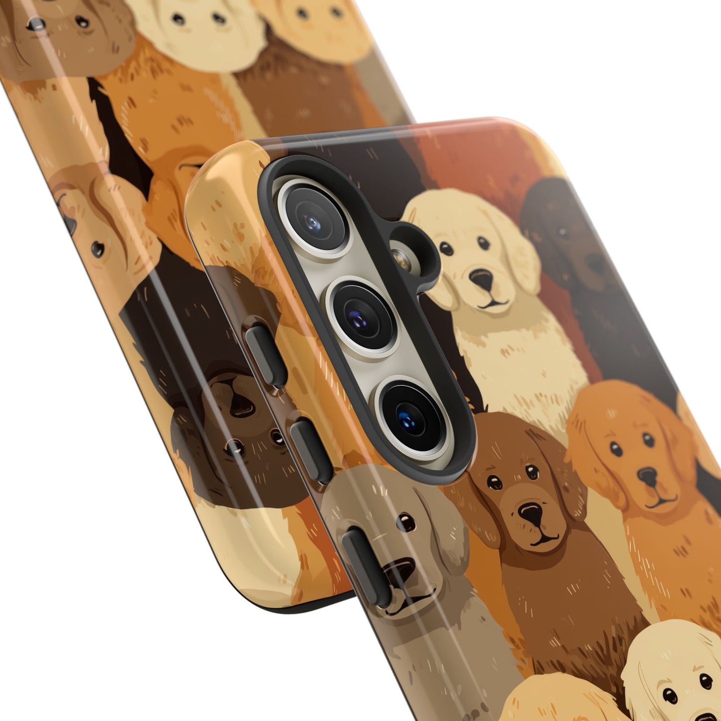 noolly Puppy Parade Golden Retriever Tough Phone Case