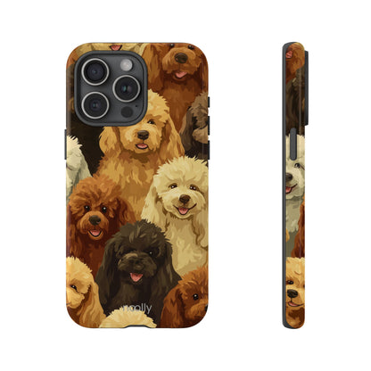 noolly Puppy Parade Poodle Tough Phone Case