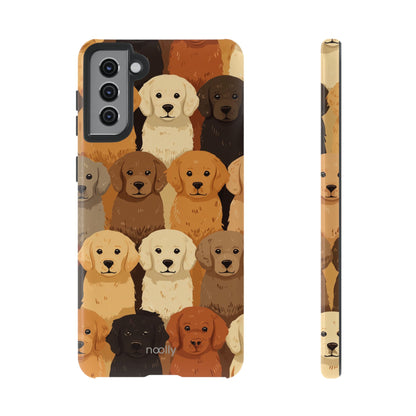 noolly Puppy Parade Golden Retriever Tough Phone Case