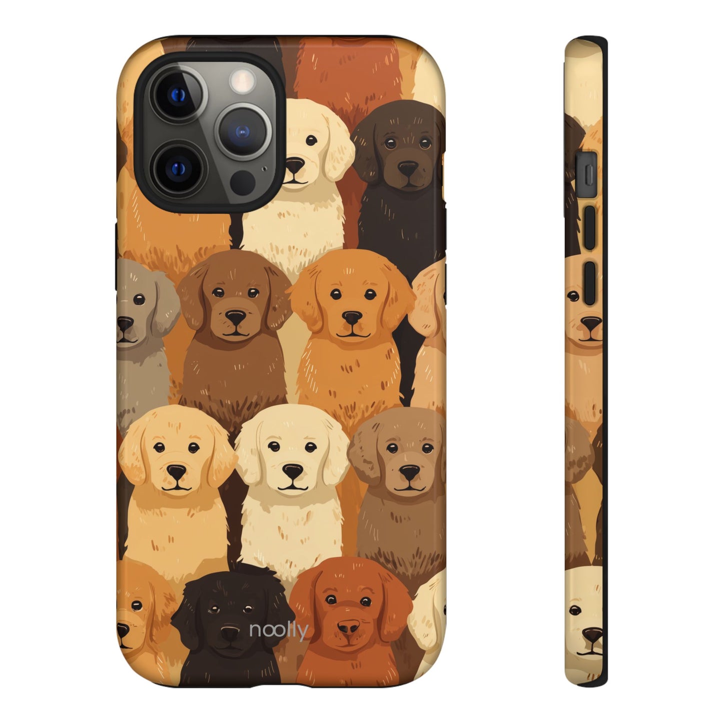 noolly Puppy Parade Golden Retriever Tough Phone Case