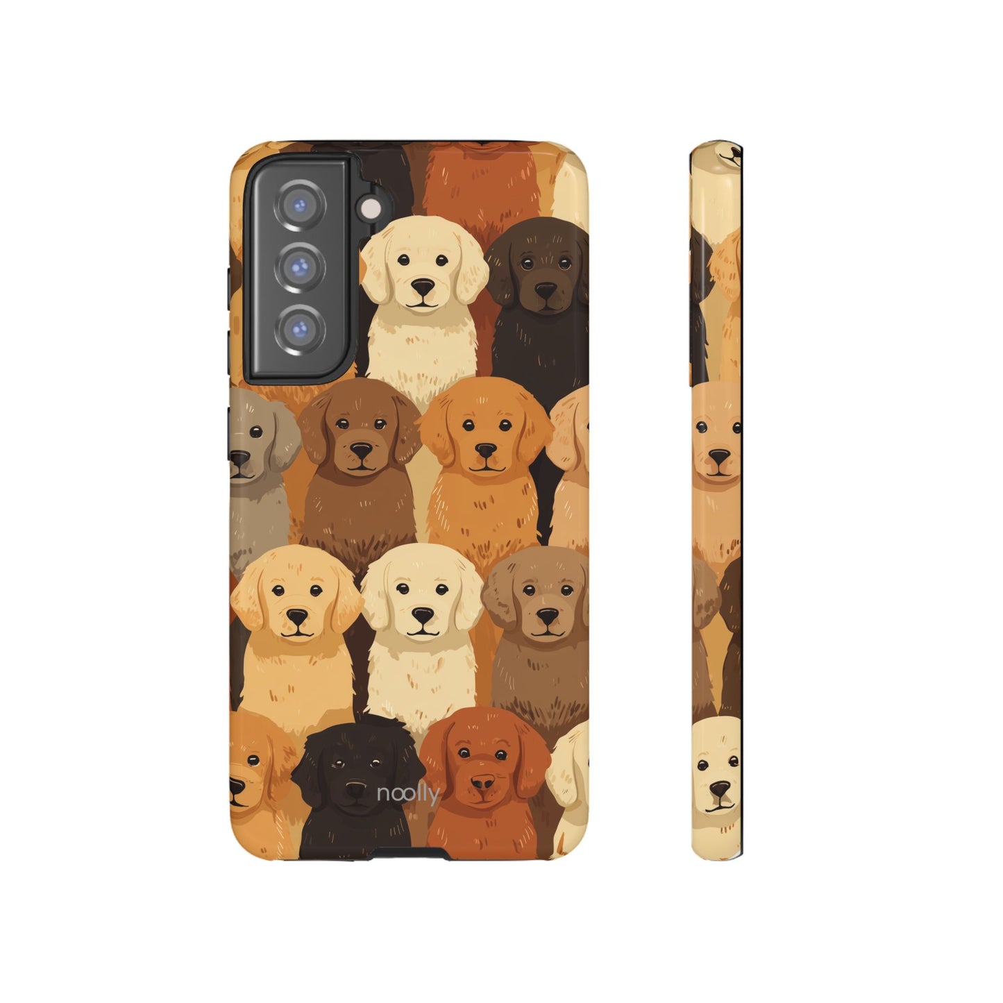 noolly Puppy Parade Golden Retriever Tough Phone Case