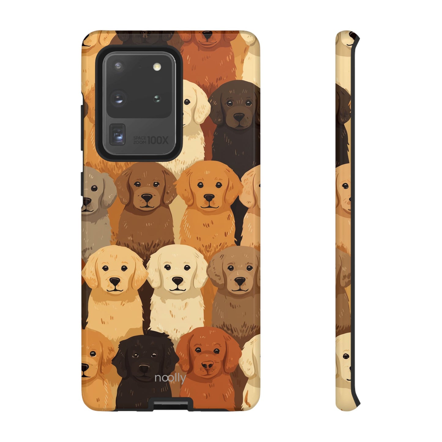 noolly Puppy Parade Golden Retriever Tough Phone Case