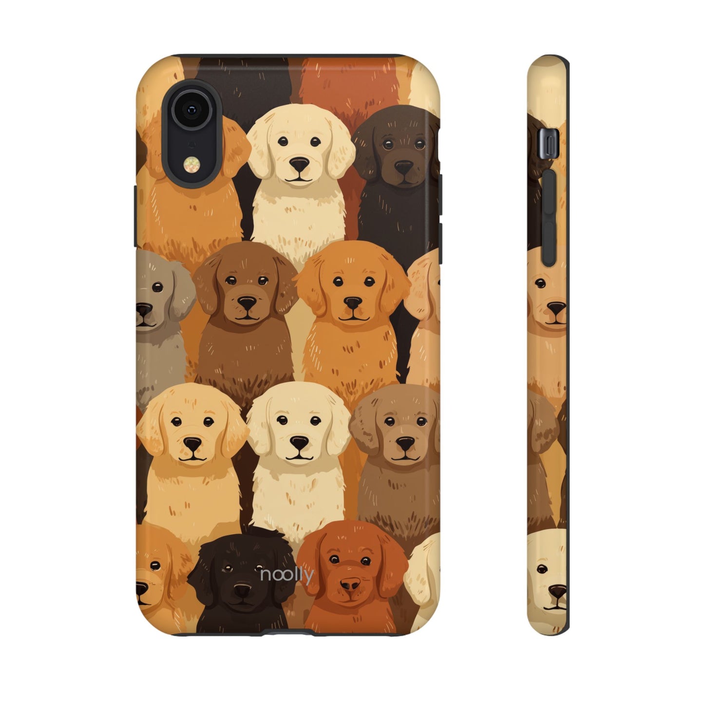 noolly Puppy Parade Golden Retriever Tough Phone Case
