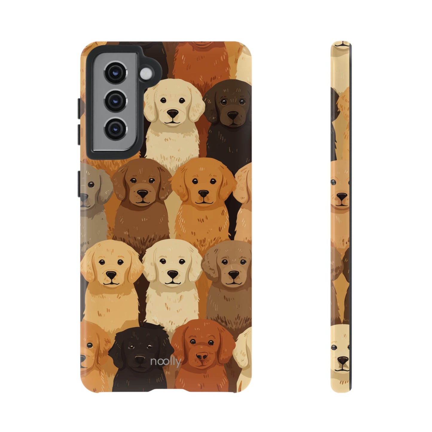 noolly Puppy Parade Golden Retriever Tough Phone Case