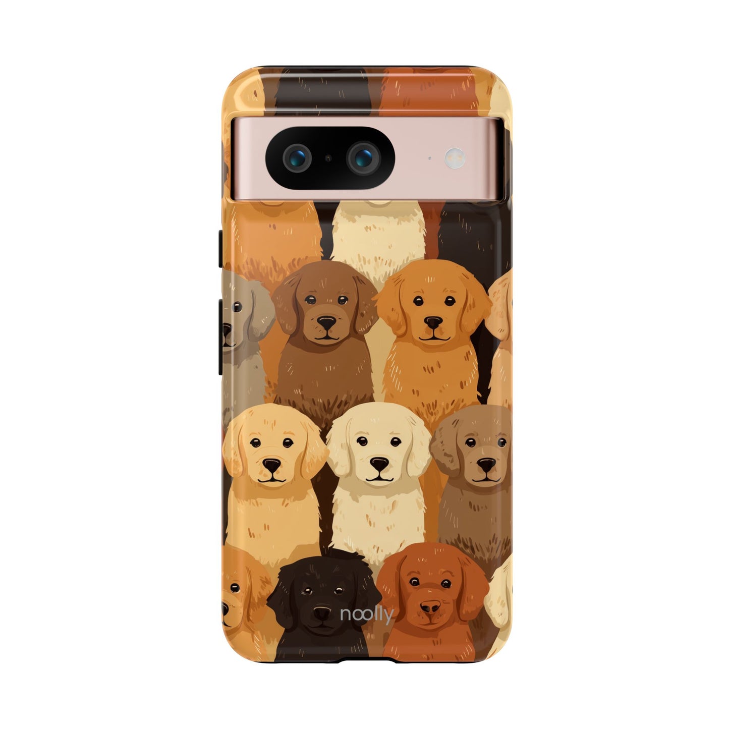 noolly Puppy Parade Golden Retriever Tough Phone Case