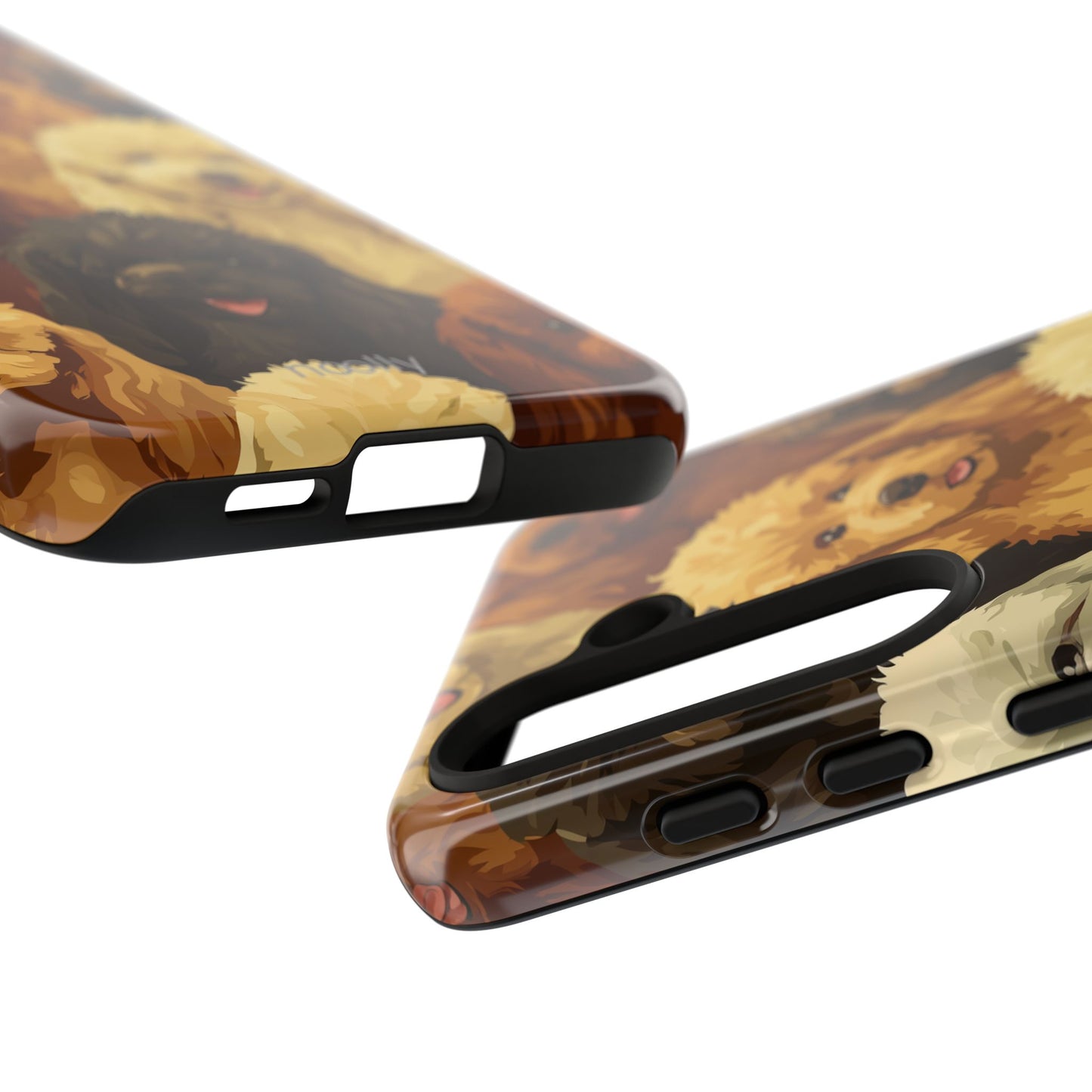 noolly Puppy Parade Poodle Tough Phone Case