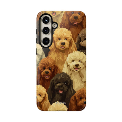 noolly Puppy Parade Poodle Tough Phone Case