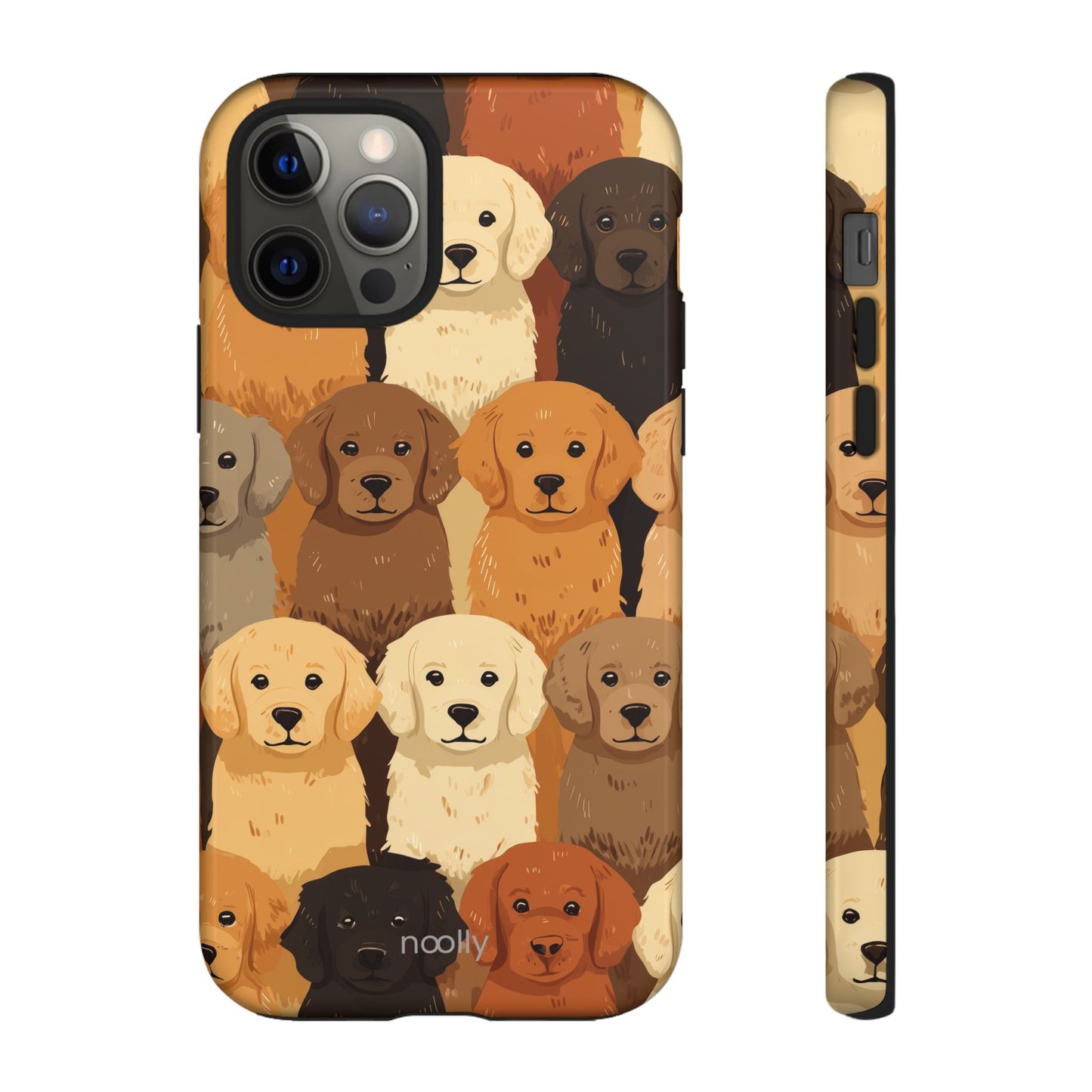 noolly Puppy Parade Golden Retriever Tough Phone Case
