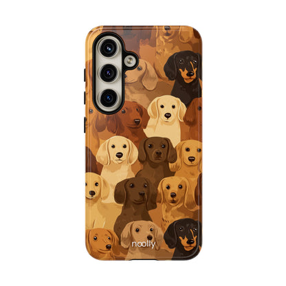 noolly Puppy Parade Dachshund Tough Phone Case