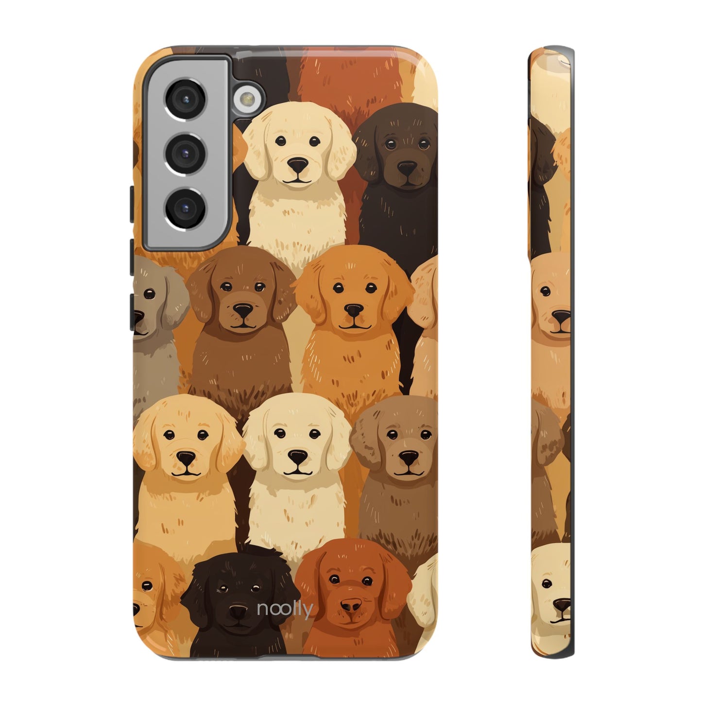 noolly Puppy Parade Golden Retriever Tough Phone Case