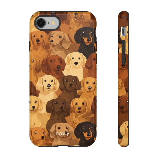 noolly Puppy Parade Dachshund Tough Phone Case