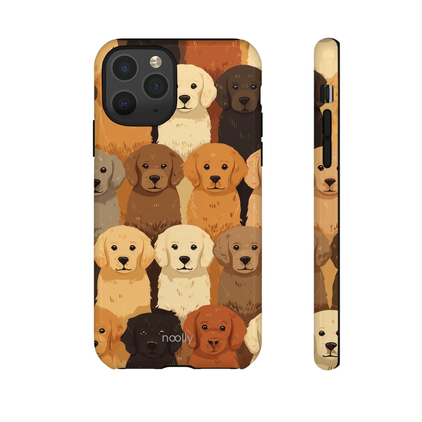noolly Puppy Parade Golden Retriever Tough Phone Case