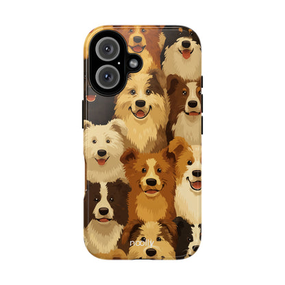 noolly Puppy Parade Border Collie Tough Phone Case