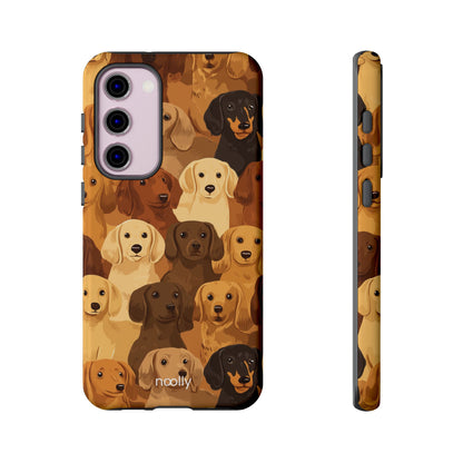 noolly Puppy Parade Dachshund Tough Phone Case