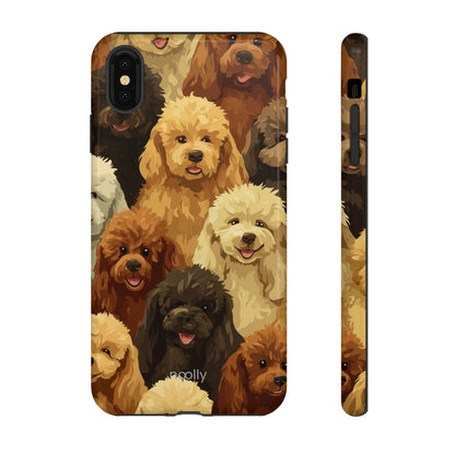 noolly Puppy Parade Poodle Tough Phone Case