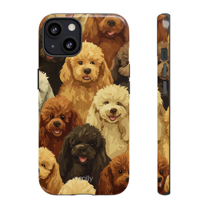 noolly Puppy Parade Poodle Tough Phone Case