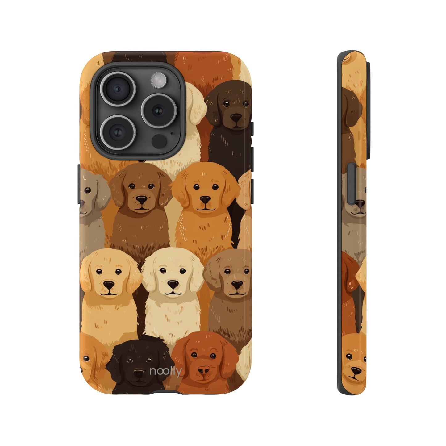 noolly Puppy Parade Golden Retriever Tough Phone Case