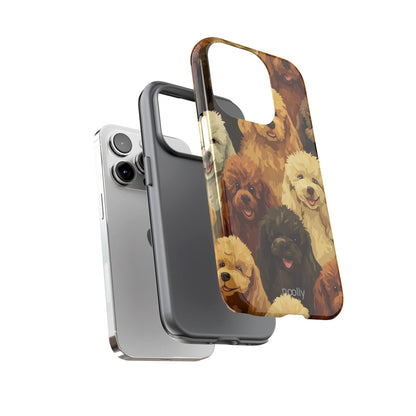 noolly Puppy Parade Poodle Tough Phone Case