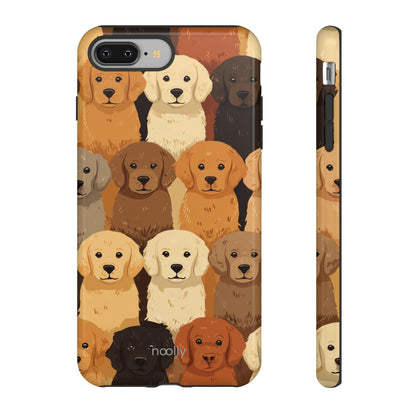 noolly Puppy Parade Golden Retriever Tough Phone Case