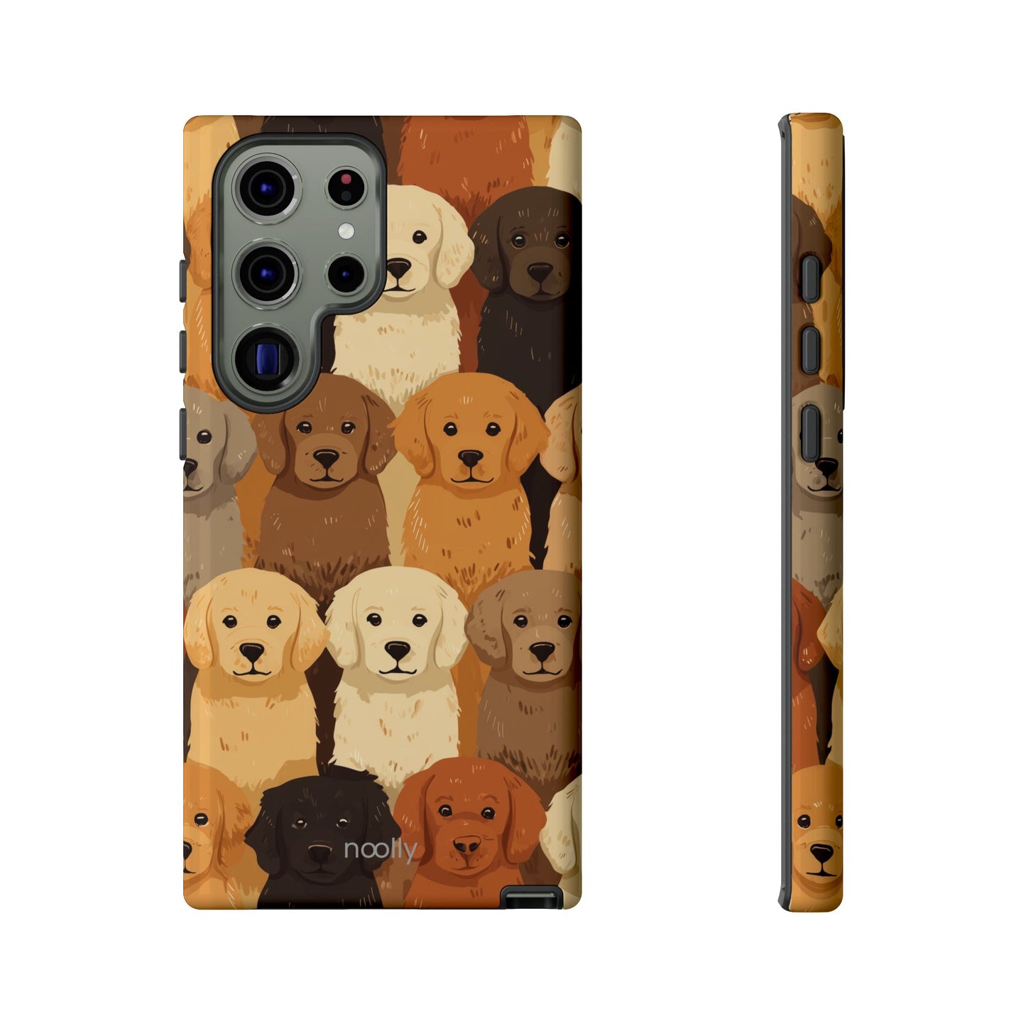 noolly Puppy Parade Golden Retriever Tough Phone Case