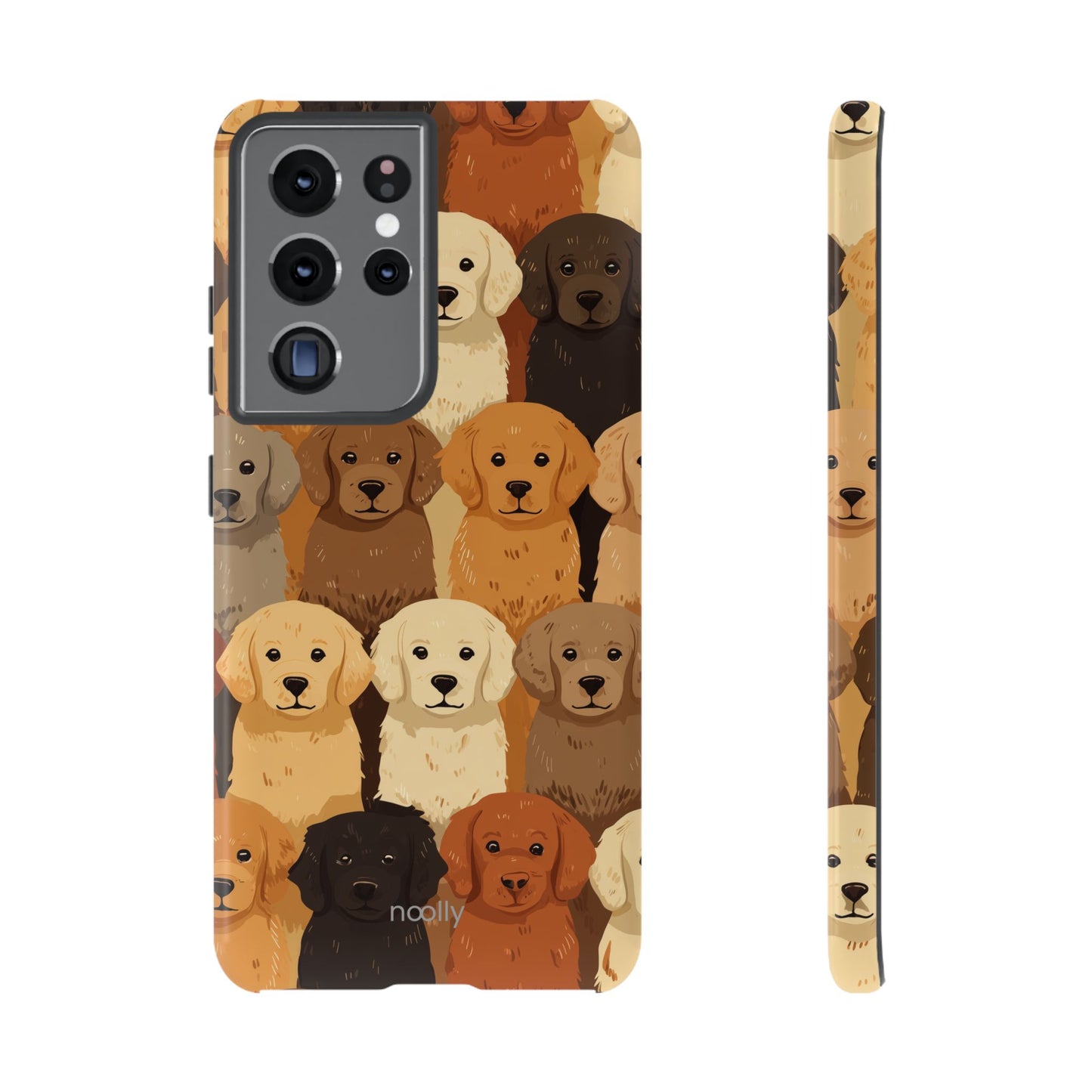 noolly Puppy Parade Golden Retriever Tough Phone Case
