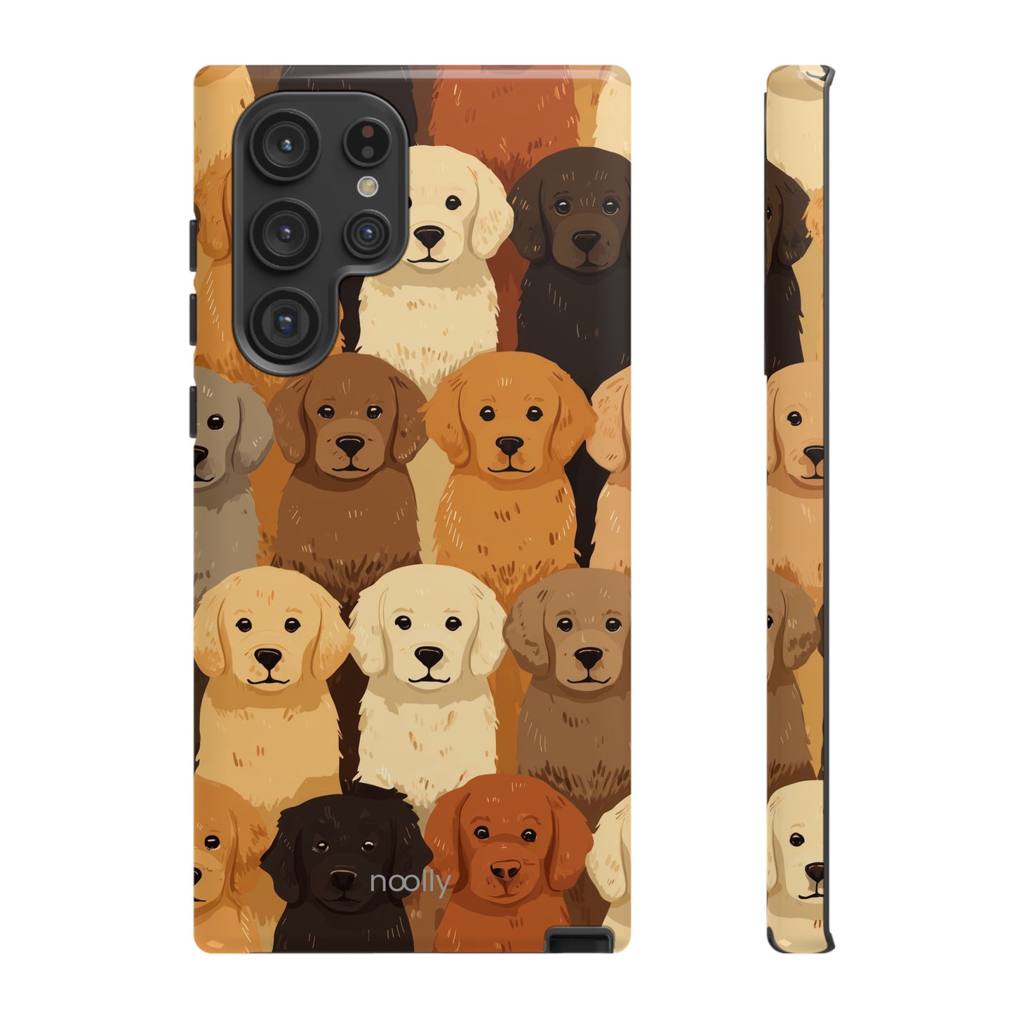 noolly Puppy Parade Golden Retriever Tough Phone Case