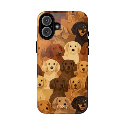 noolly Puppy Parade Dachshund Tough Phone Case