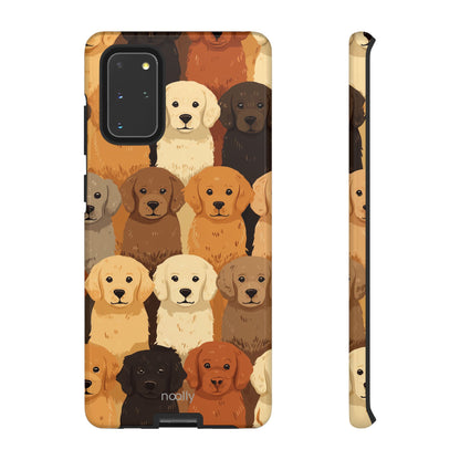 noolly Puppy Parade Golden Retriever Tough Phone Case