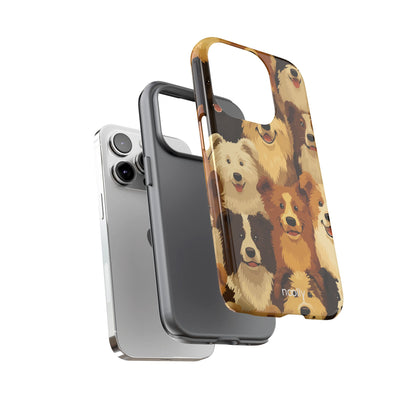 noolly Puppy Parade Border Collie Tough Phone Case