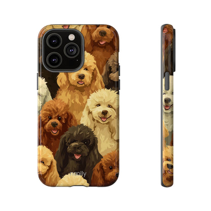 noolly Puppy Parade Poodle Tough Phone Case