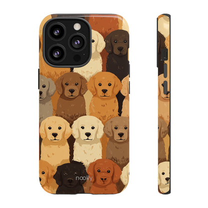noolly Puppy Parade Golden Retriever Tough Phone Case