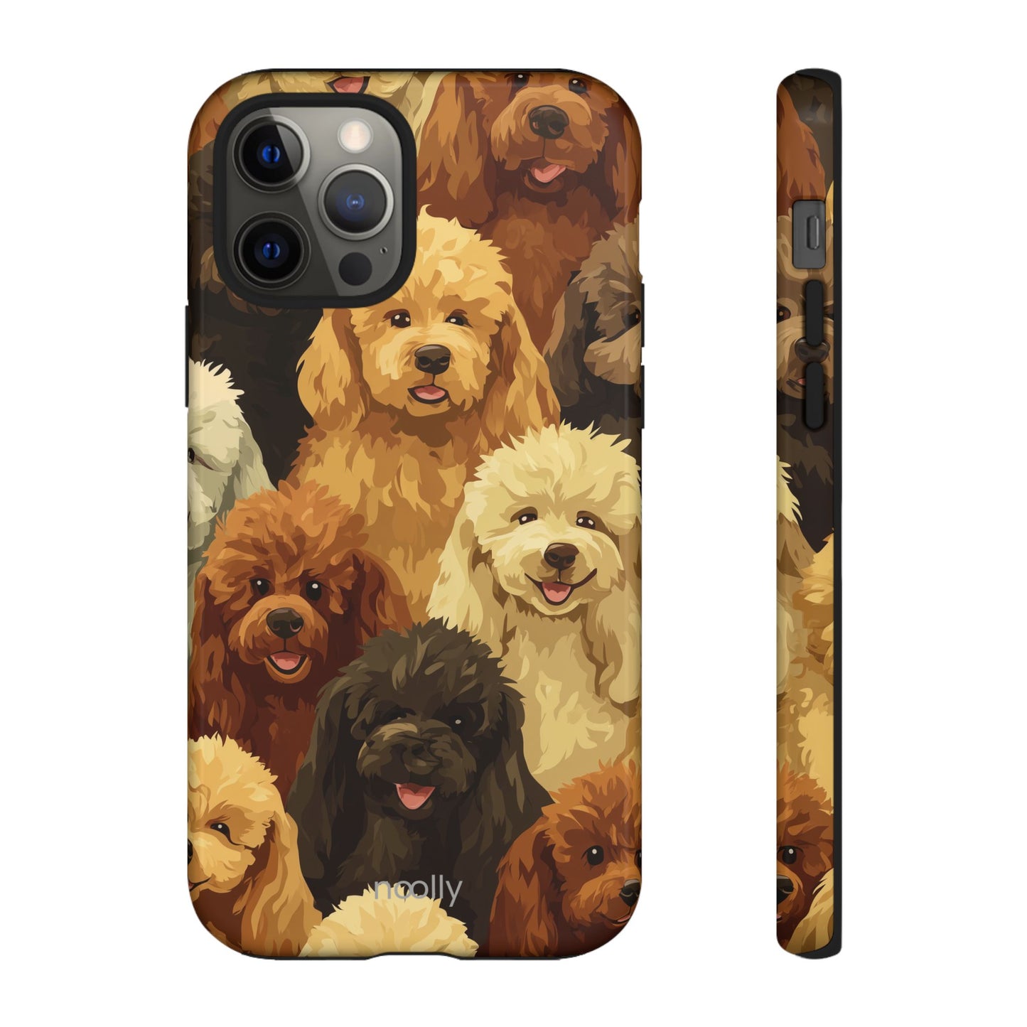 noolly Puppy Parade Poodle Tough Phone Case