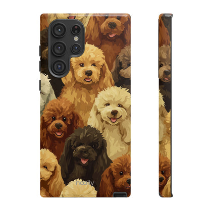 noolly Puppy Parade Poodle Tough Phone Case