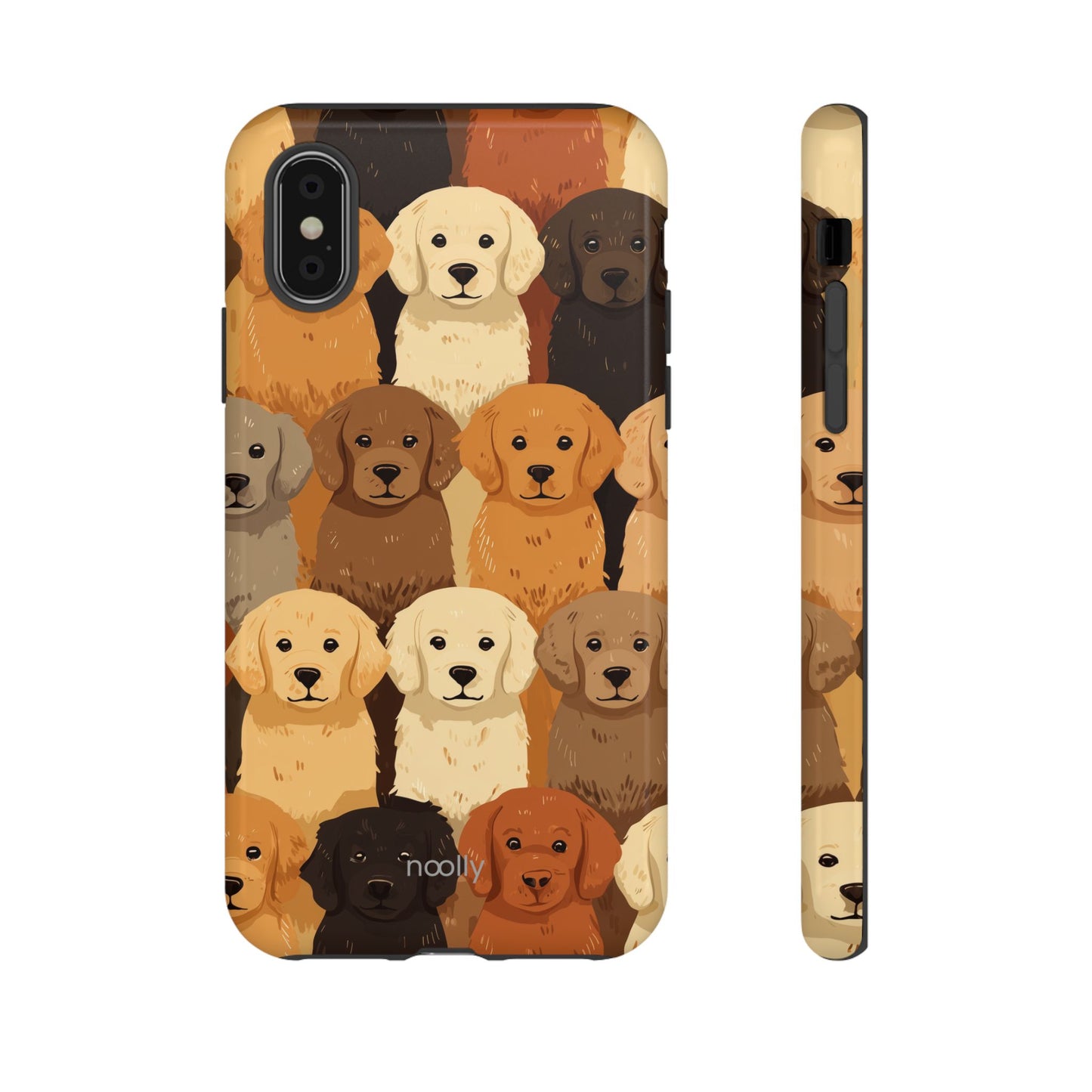 noolly Puppy Parade Golden Retriever Tough Phone Case