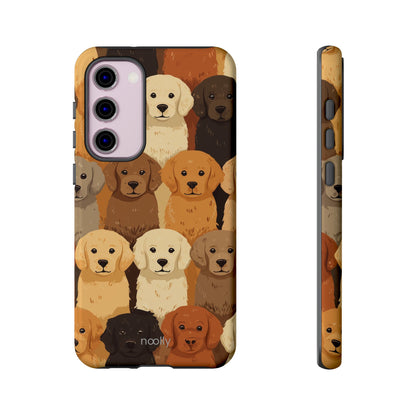 noolly Puppy Parade Golden Retriever Tough Phone Case