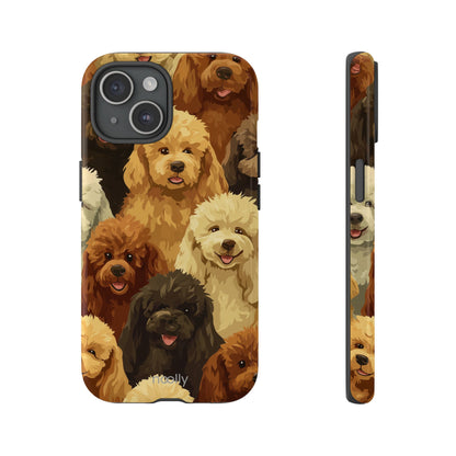 noolly Puppy Parade Poodle Tough Phone Case