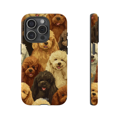 noolly Puppy Parade Poodle Tough Phone Case