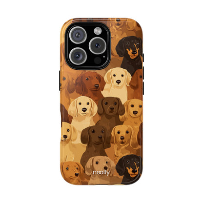 noolly Puppy Parade Dachshund Tough Phone Case