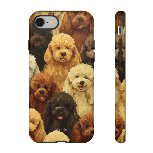 noolly Puppy Parade Poodle Tough Phone Case